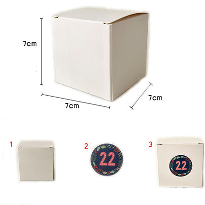 NP0001 24 piezas por juego Caja de regalo de cuenta regresiva navideña DIY Caja de juego de caja ciega para fiesta al por mayor