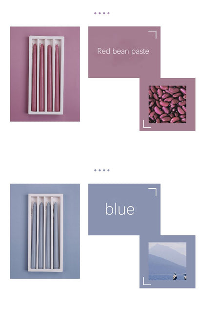 NC0004 Venta al por mayor de fábrica de velas perfumadas creativas, cera de varilla larga, banquete de boda, regalo de vacaciones, vela de cumpleaños al por mayor