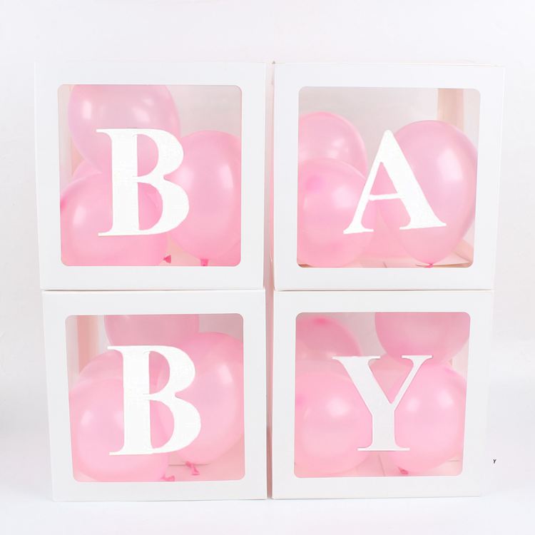 NP0004 White transparent balloon box BABY birthday party decoration wedding room wedding scene layout