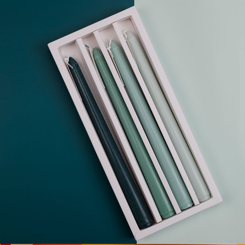 NC0004 Venta al por mayor de fábrica de velas perfumadas creativas, cera de varilla larga, banquete de boda, regalo de vacaciones, vela de cumpleaños al por mayor