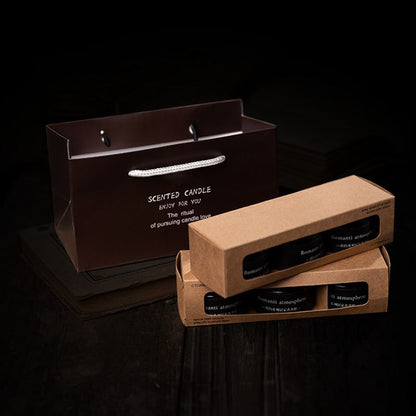 NC0012 New Soy Wax Aromatherapy Candle Jars Glass Jars for Candles Fresh Air Plant Wax Floral Small Brown Green Bottle Candle Jar