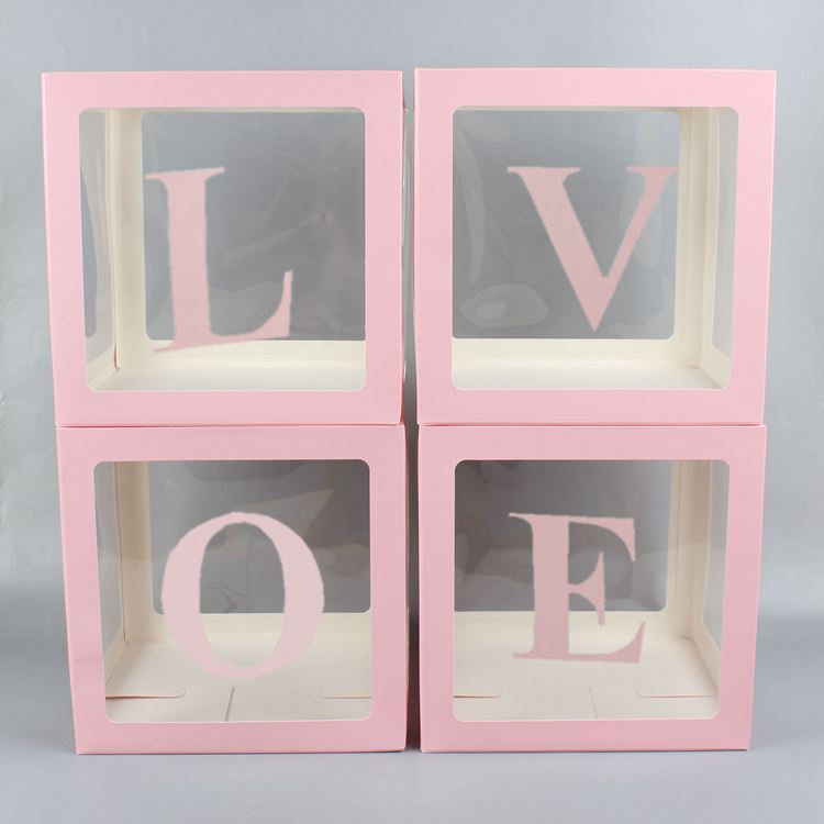 NP0004 White transparent balloon box BABY birthday party decoration wedding room wedding scene layout