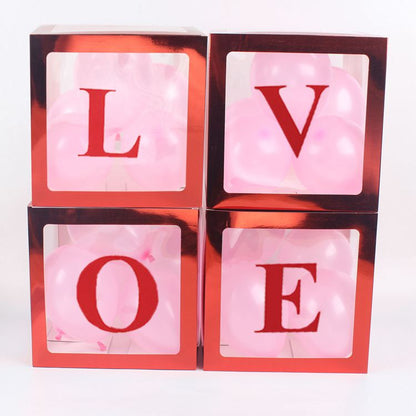 NP0004 White transparent balloon box BABY birthday party decoration wedding room wedding scene layout