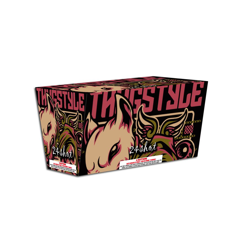 OMG-A032 Tortas de fuegos artificiales estilo Thug de 24 disparos y 500 gramos