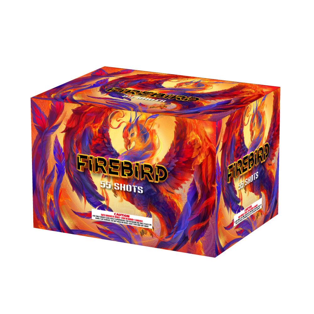 OMG Nuevo diseño EUO215 55 disparos FIREBIRD Pasteles Fuegos artificiales