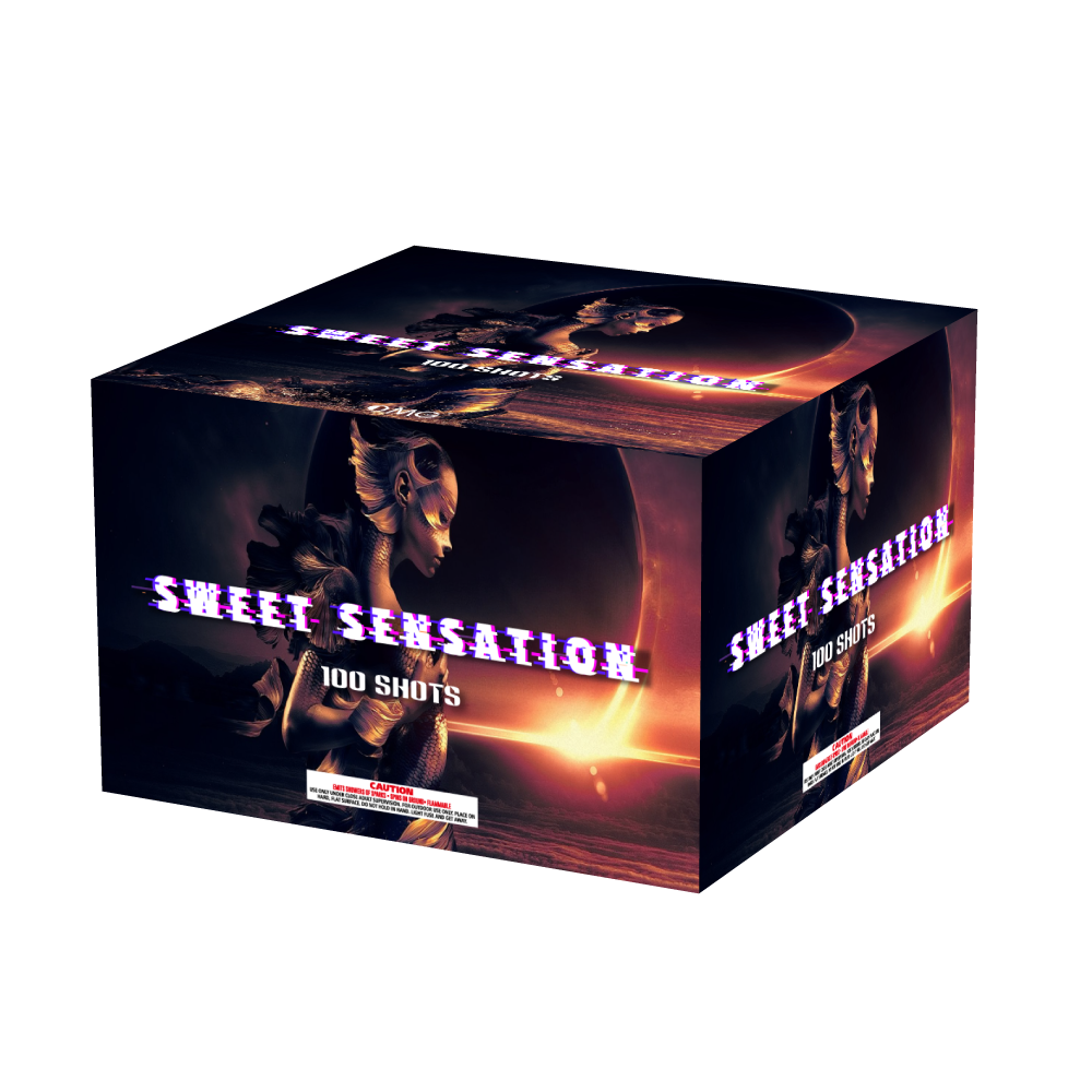 OMG Nuevo Diseño EUO225 100 disparos DULCE SENSACIÓN Pasteles Fuegos artificiales