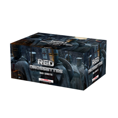 OMG Nuevo Diseño EUO226 100 disparos CROSSETTES ROJOS Pasteles Fuegos artificiales