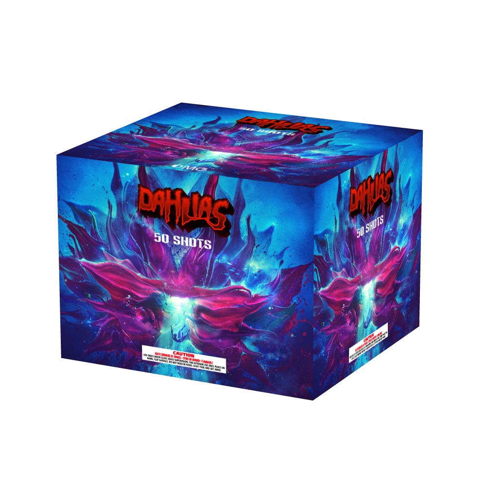 OMG New Design EUO230 50 shots DAHLIAS Cakes Fireworks