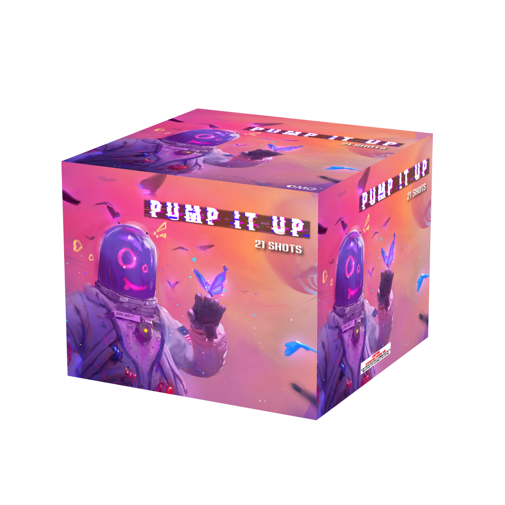 OMG New Design EUO231 21 shots PUMP IT UP Cakes Fireworks