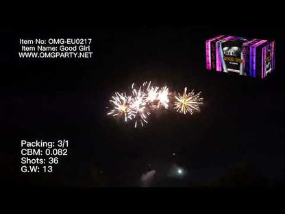 OMG New Design EUO217 36 shots GOOD GIRL Cakes Fireworks