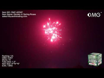 OMG-A034 Jardín en primavera Pasteles de 500 gramos Fuegos artificiales